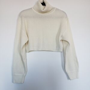 Off White Crop Top Sweater